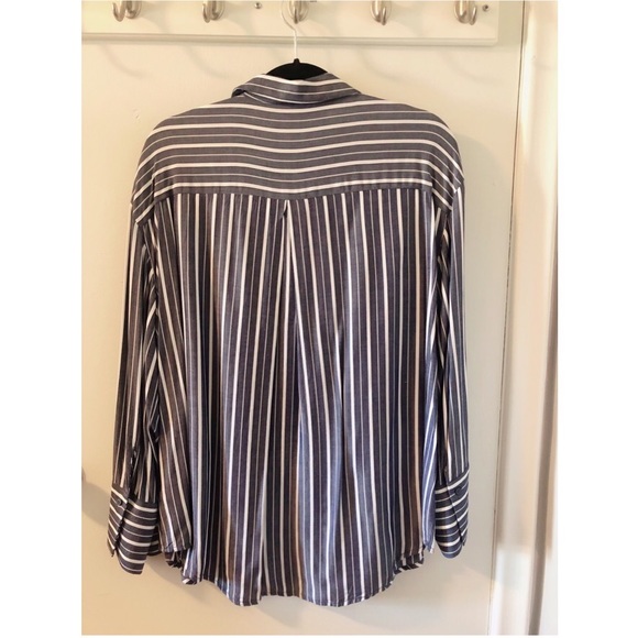 H&M | Striped Oversized Blouse - Picture 3 of 4